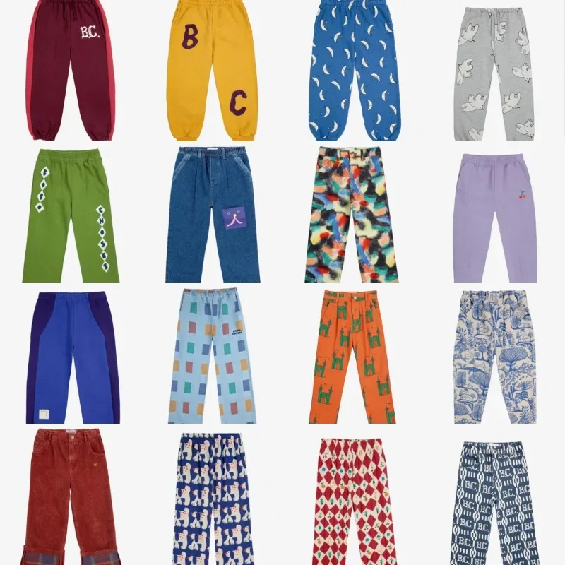 

OUYANG&IVAN Children's Pants 2024 Autumn New Print Casual Slacks for Boys and Girls