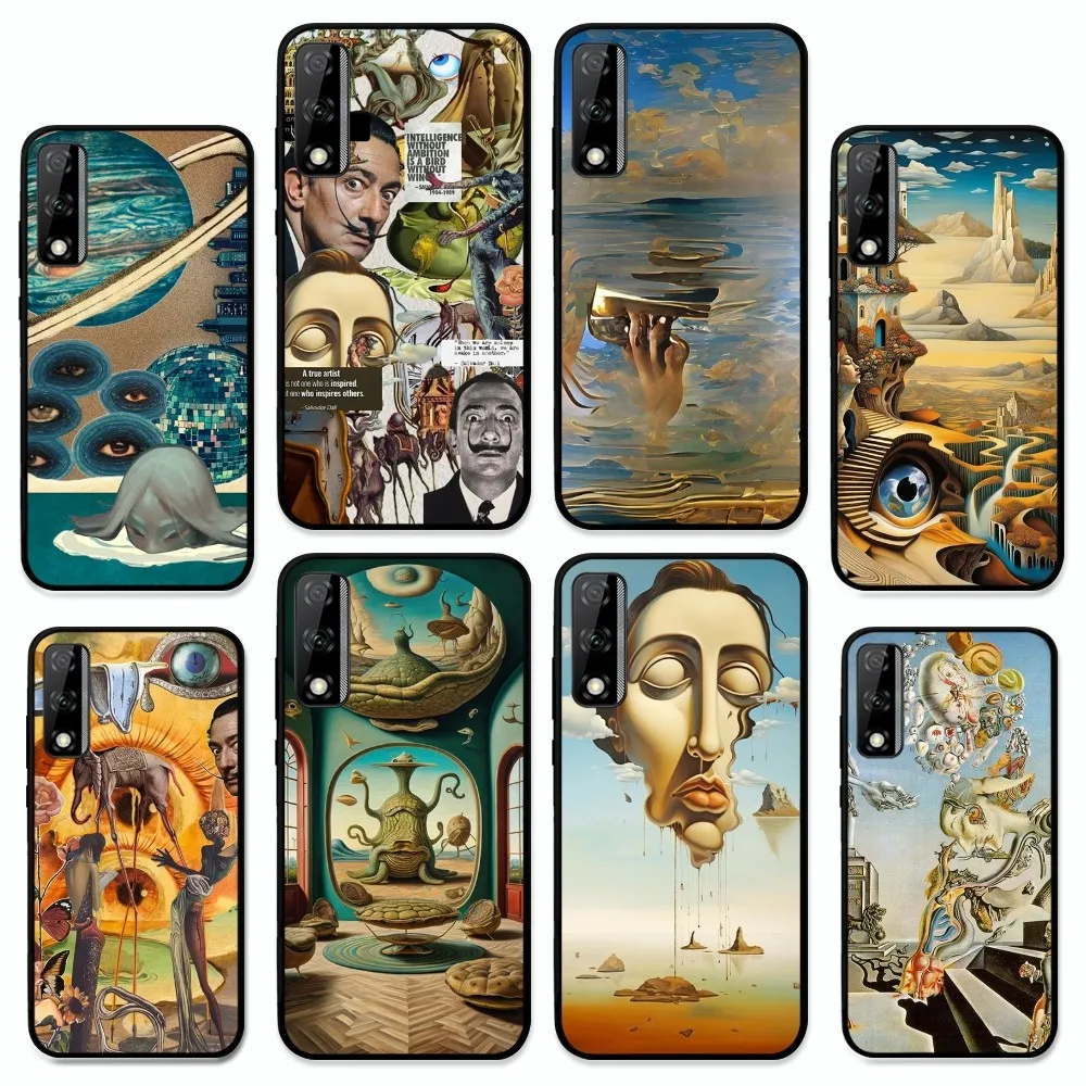 Salvador art D-Dali Phone Case For Huawei Y9 6 7 5 Prime Enjoy 7s 7 8 plus 7a 9e 9plus 8E Lite Psmart Shell