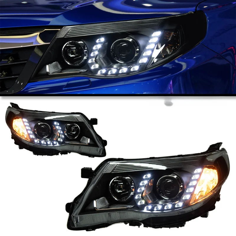 

Suitable for 2008-2012 Subaru Forester Headlight Assembly Modification Tear Eye Daytime Running Bi-LED Lens Light