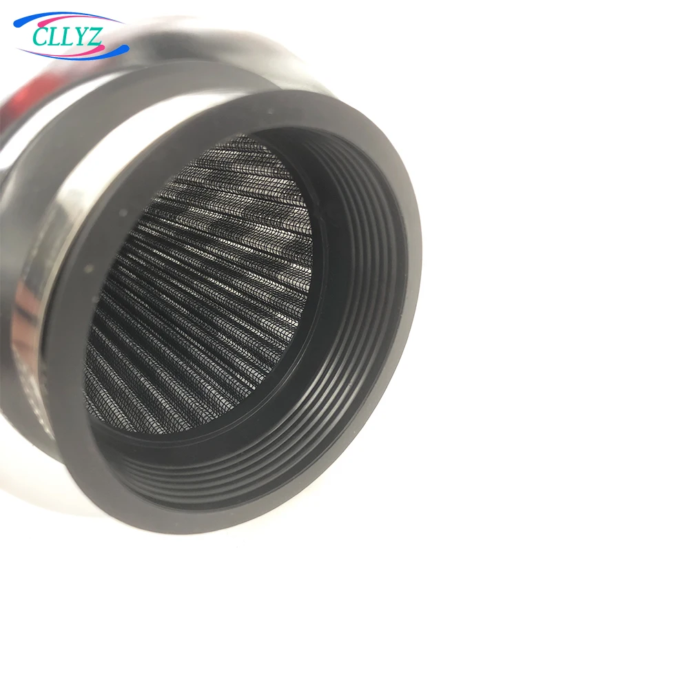 CLLYZ Car Cold Air Intake System Accessories Red Aluminum Intake Pipe With Filter For TOYOTA Corolla Yaris