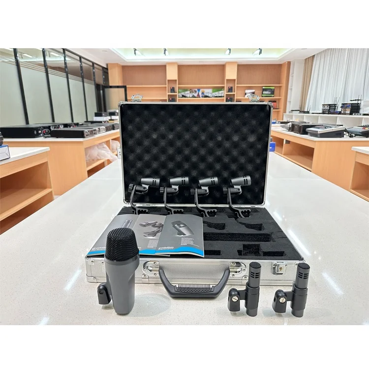

E600 Dynamic Drum Kit Microphone Professional Metal Drum Microphone Set