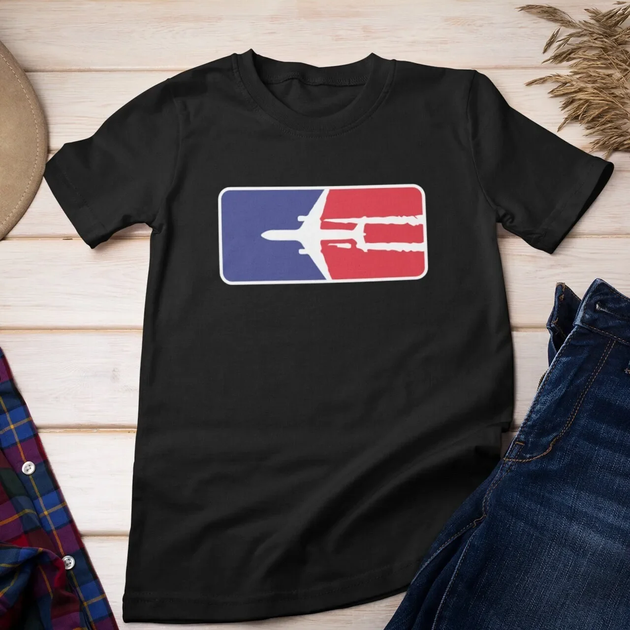 كيمتريل الطيار تي شيرت مضحك الطيران الطيارين