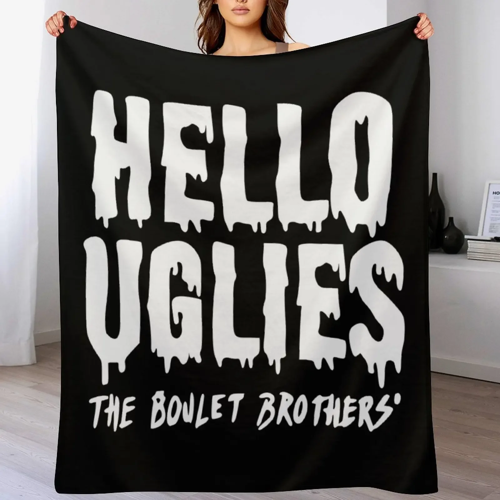 Hello Uglies... The Boulet Brothers Throw Blanket Furry Warm Quilt Blankets