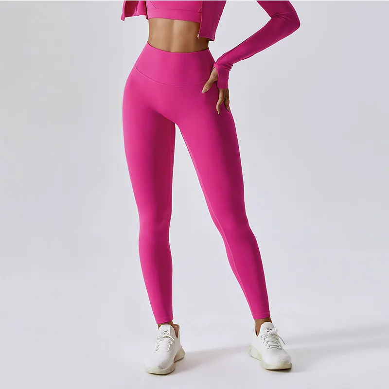 Legginsy do jogi damskie Fitness do biegania wąskie spodnie o wysoką talią Push Up legginsy sportowe siłownię sportowe szybkie suche bieganie