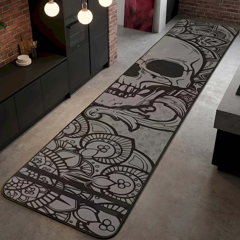 VIKAMA Dart Mat Anti slip Floor Protection Carpet Dart Throwing Line Measurement Mat Waterproof Long Floor Mat Home Decoration