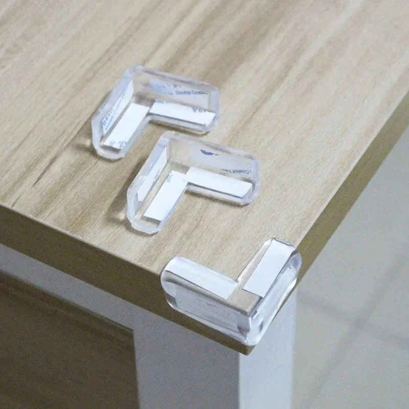 4Pcs/set Table Corner Protector For Baby Toddler Glass Teapoy Soft Corner Guards Child Safety Edge Security Proof Corners