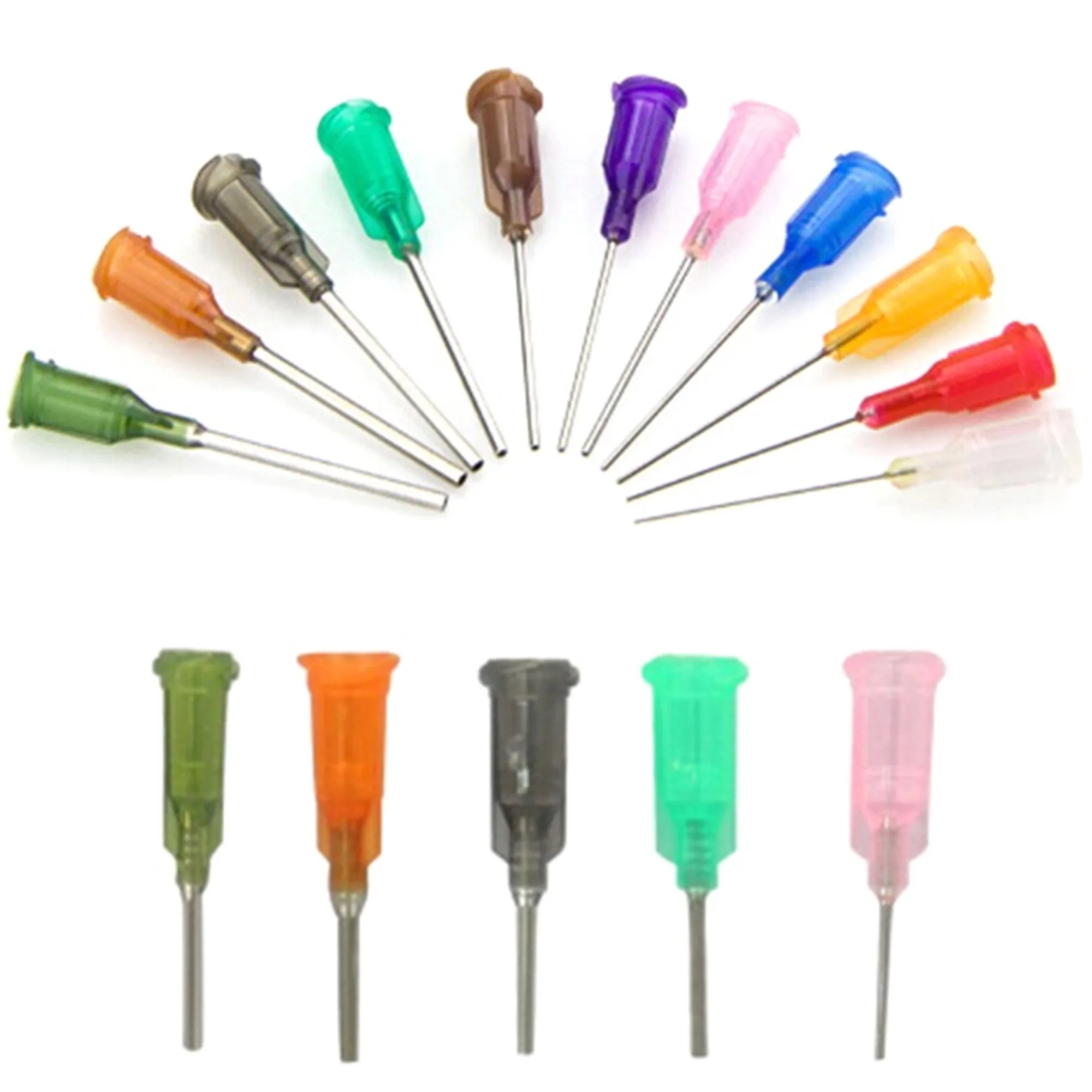 10Pcs/Pack Dispensing Needles Tips For Liquid Dispenser Syringe 14GA,15GA,16GA, 18GA, 20GA, 21GA.22GA, 23GA, 25GA,27GA