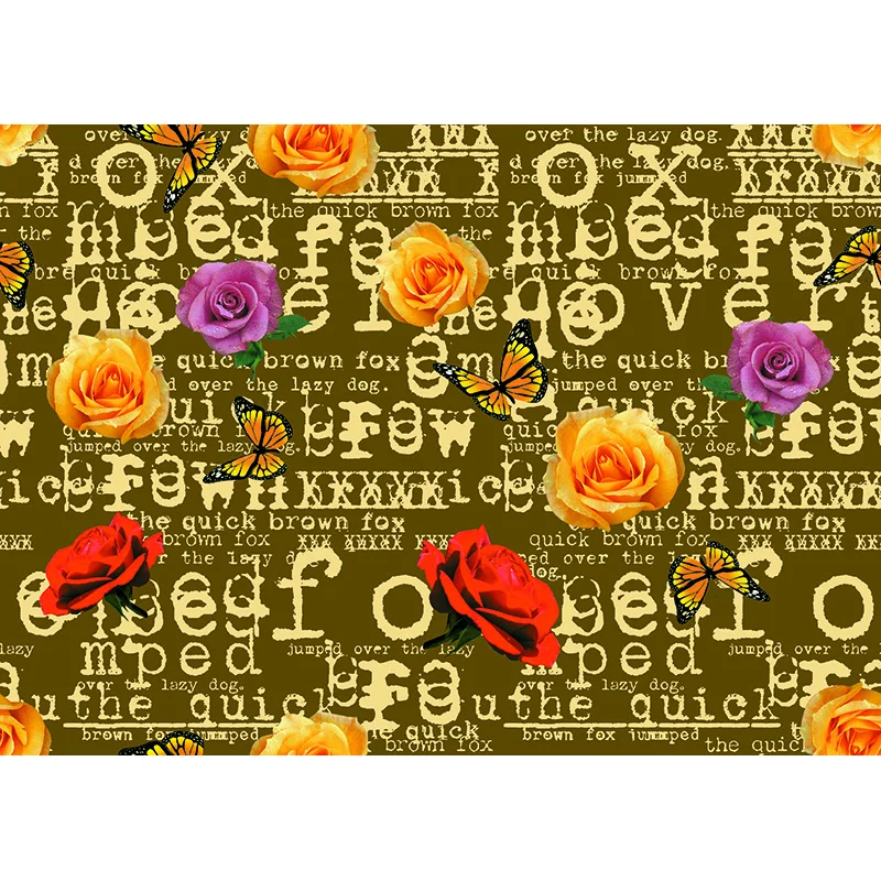 Letter English Butterfly Valentine's Day Photo Backdrop Flower Wall Photography Background For Lover Anniversary Studio Props