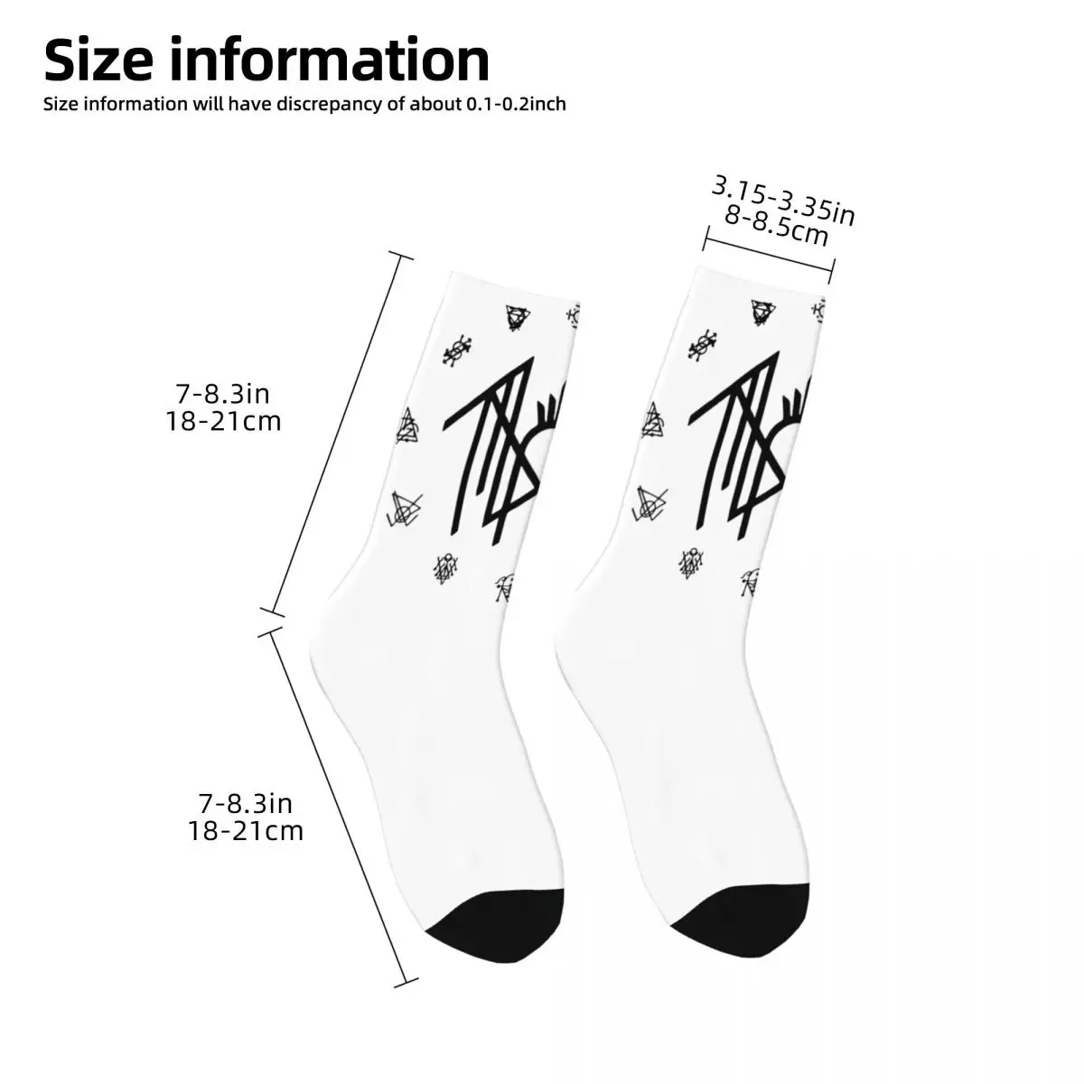 Sleep Metal Toke Design Socks Merchandise for Women Cozy Print Socks