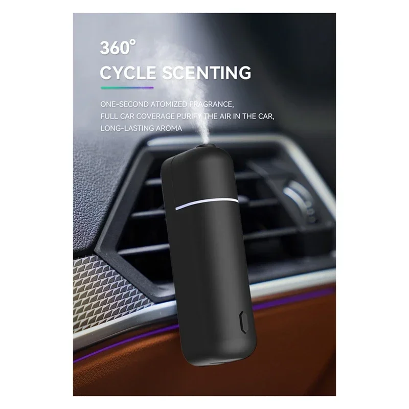 

Diffuser Mini USB Rechargeable Scent Machine Fragrance Oil Car Air Freshener Essential Oil Diffuser Vent Clip