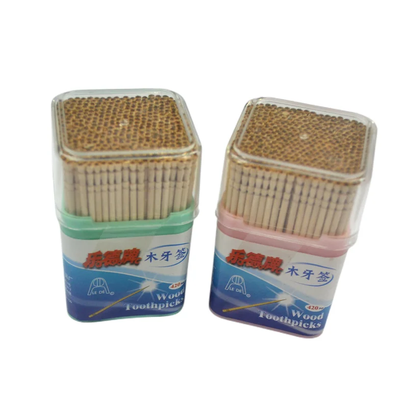 wooden toothpicks natural wood disposable tooth picks round head not too sharp