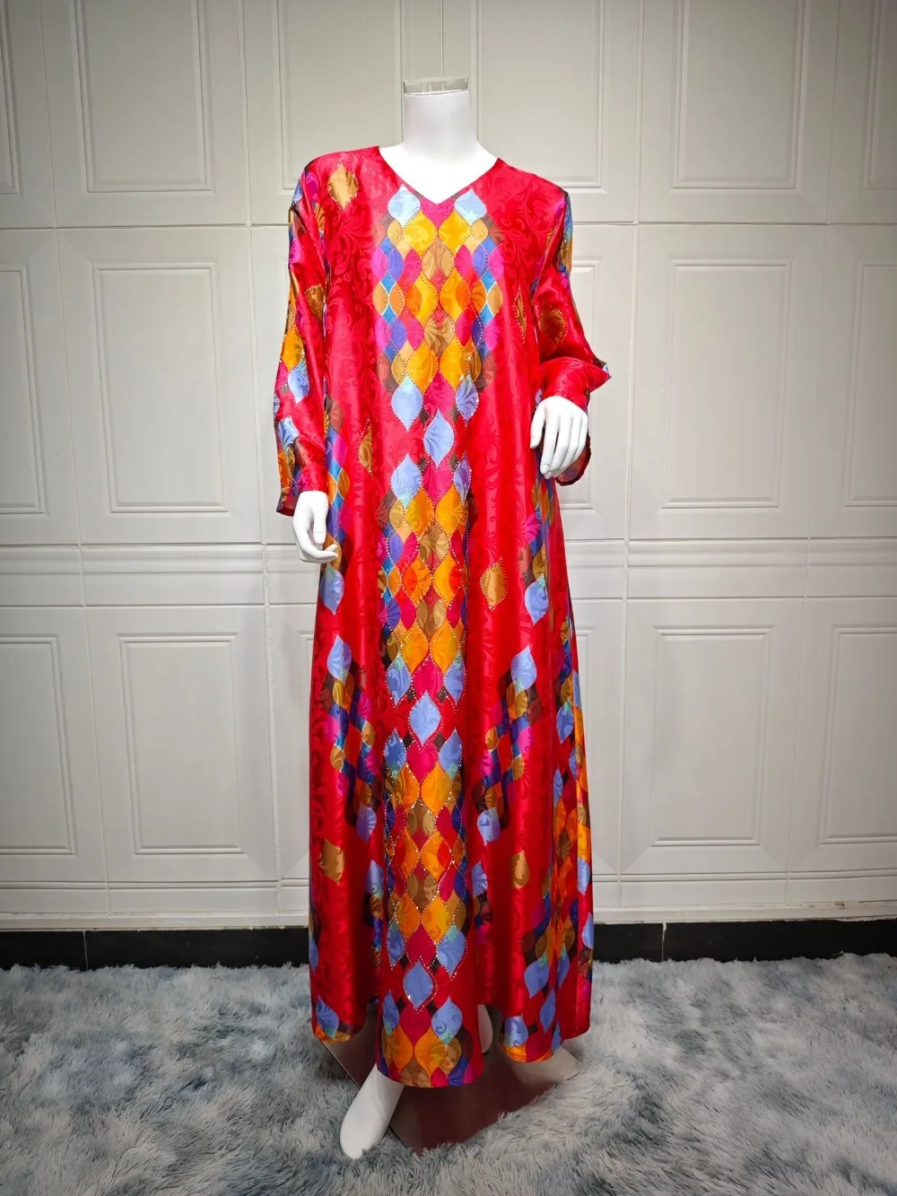 Ramadan Muslim Abaya for Women Party Dresses Print Jalabiya Vestidos Islam Eid Kaftan Arabic Long Robe Morocco Dubai Abayas