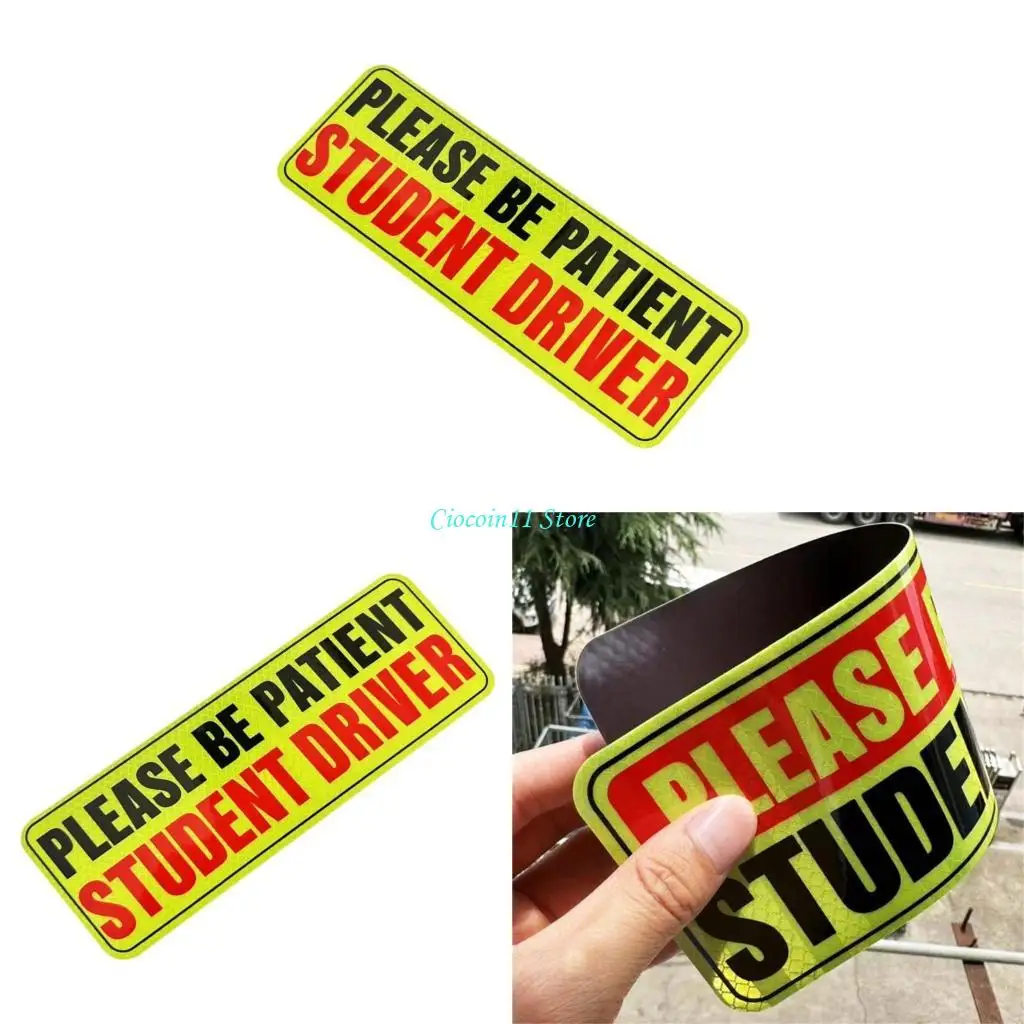 

Y1UB Please Be Patient Student Driver Sticker Safety Warning Driver Magnet