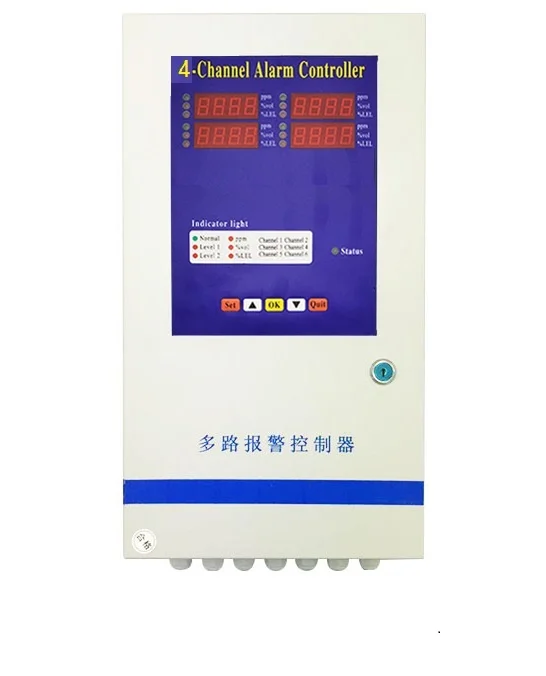 Industry Use Ammonia Leak Detector with Control Panel NH3 Gas Monitor System