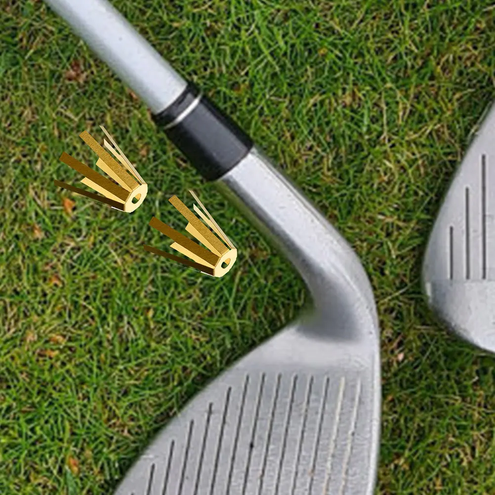 15 pçs adaptador de eixo de golfe de bronze calços tipo polvo melhorar o diâmetro da cabeça do clube estabilidade adaptador de eixo de golfe calços