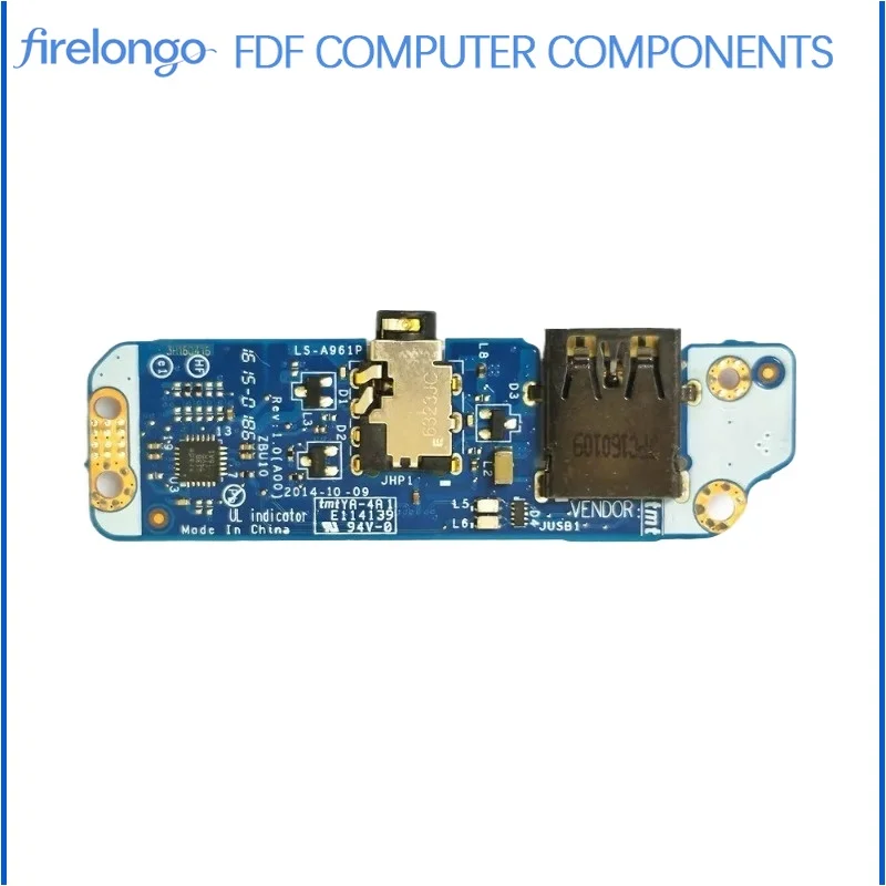 Placa de Áudio USB para DELL Latitude E7450, Placa de Conexão LS-A961P, Peça de Substituição