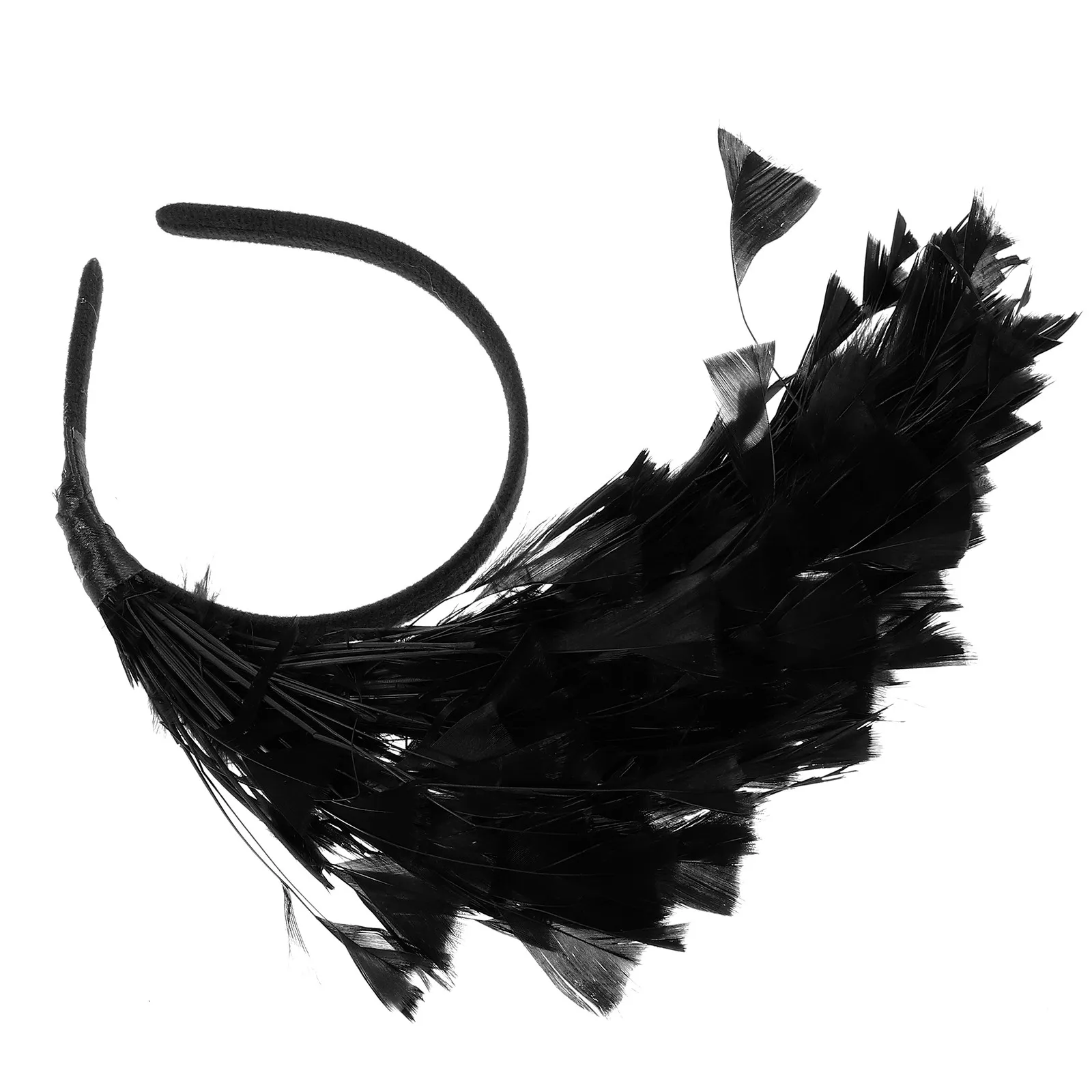 

Искусственная перьевая повязка на голову для женщин, карнавальная повязка для волос, декоративный фасцинатор, легкий головной убор для косплея, фестивалей и мероприятий