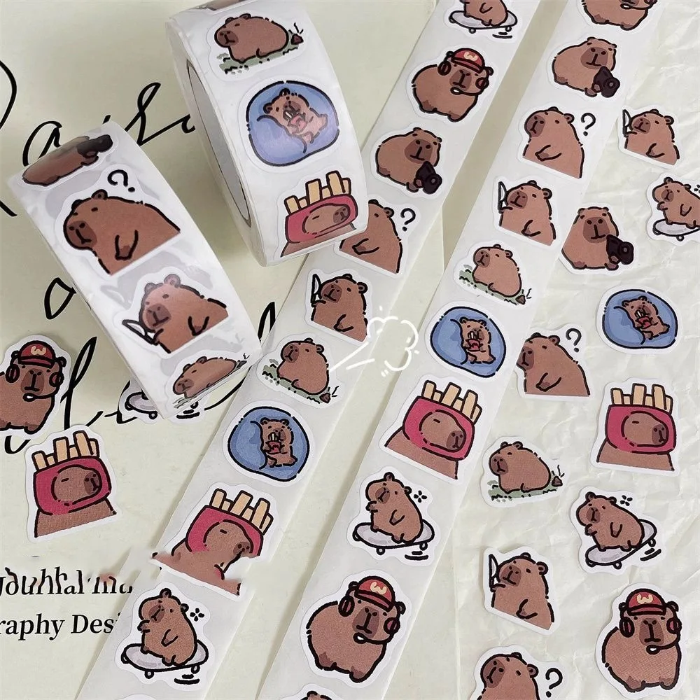 500PCS Capybara Stickers Decals DIY Phone Notebook Suitcase Laptop Fridge Kids Toys Sticker Student Handbooks Gift Decorative