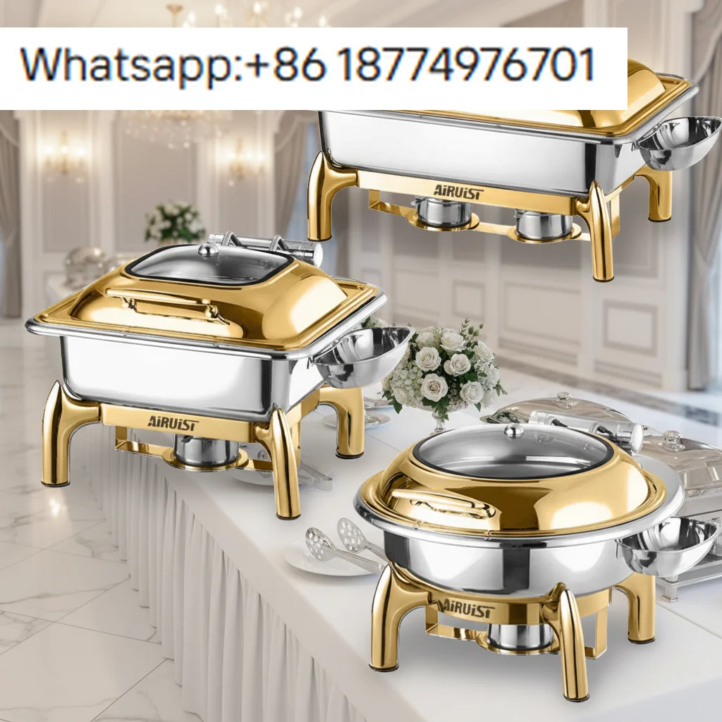 

Factory Wholesale Stainless Steel Gas-heated Catering Equipment, Self-service Restaurant Food Warming Equipment, Chafing Dishes