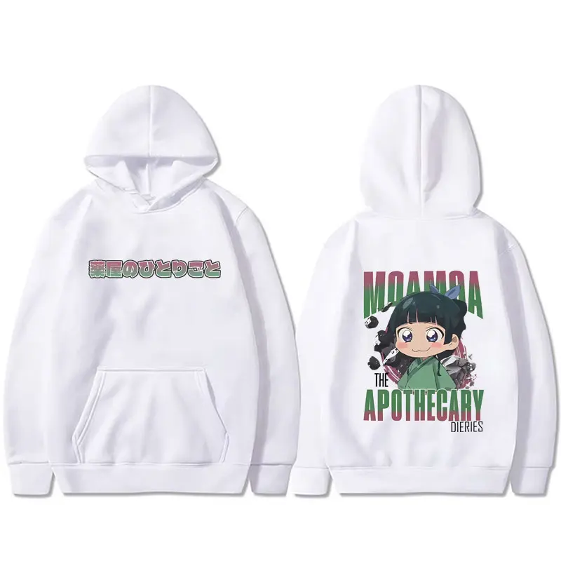 

Anime The Apothecary Diaries Hoodie Kawaii Funny Maomao Graphic Hooded Tracksuit Men Women's Cotton Oversized Pullover Hoodies