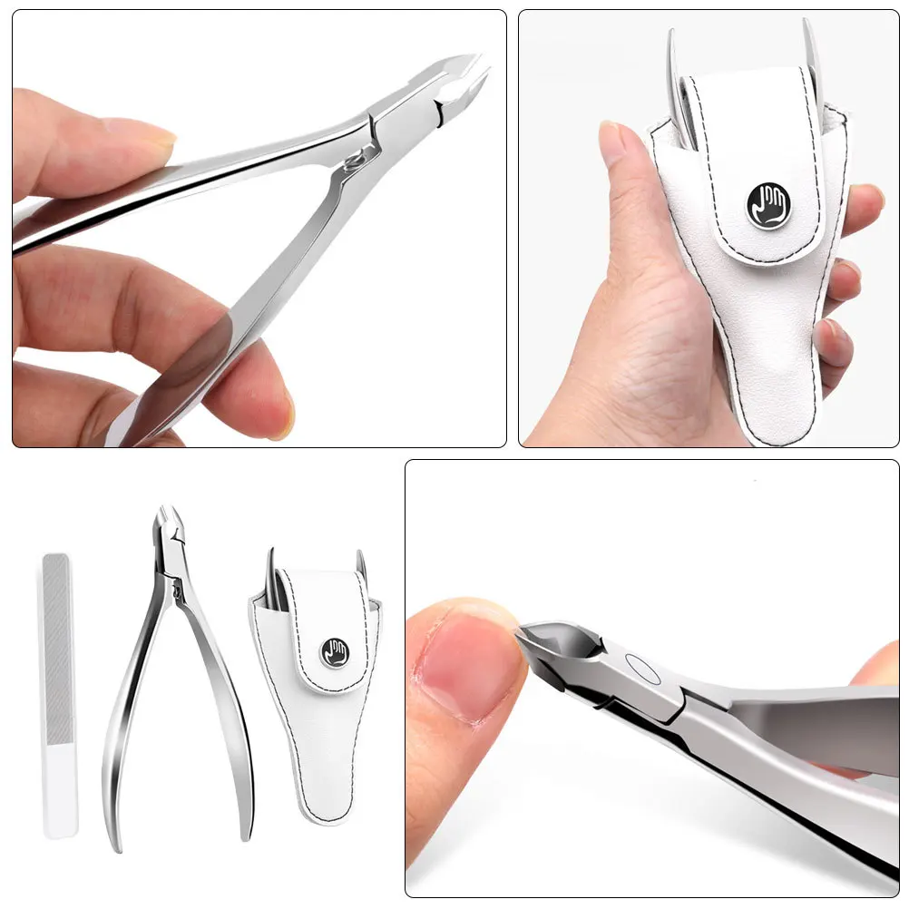 1 Set Dead Skin Plier Kit Stainless Beak Nail Trimmer Professional Manicure Pedicure Tool Compact Cuticle Nippers