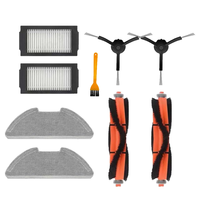 A47T 9Pcs For Xiaomi Mijia Robot Vacuum-Mop Pro / 2 Pro / MJSTS1 Vacuum Cleaner Parts Main Side Brush Filter Mop Cloth