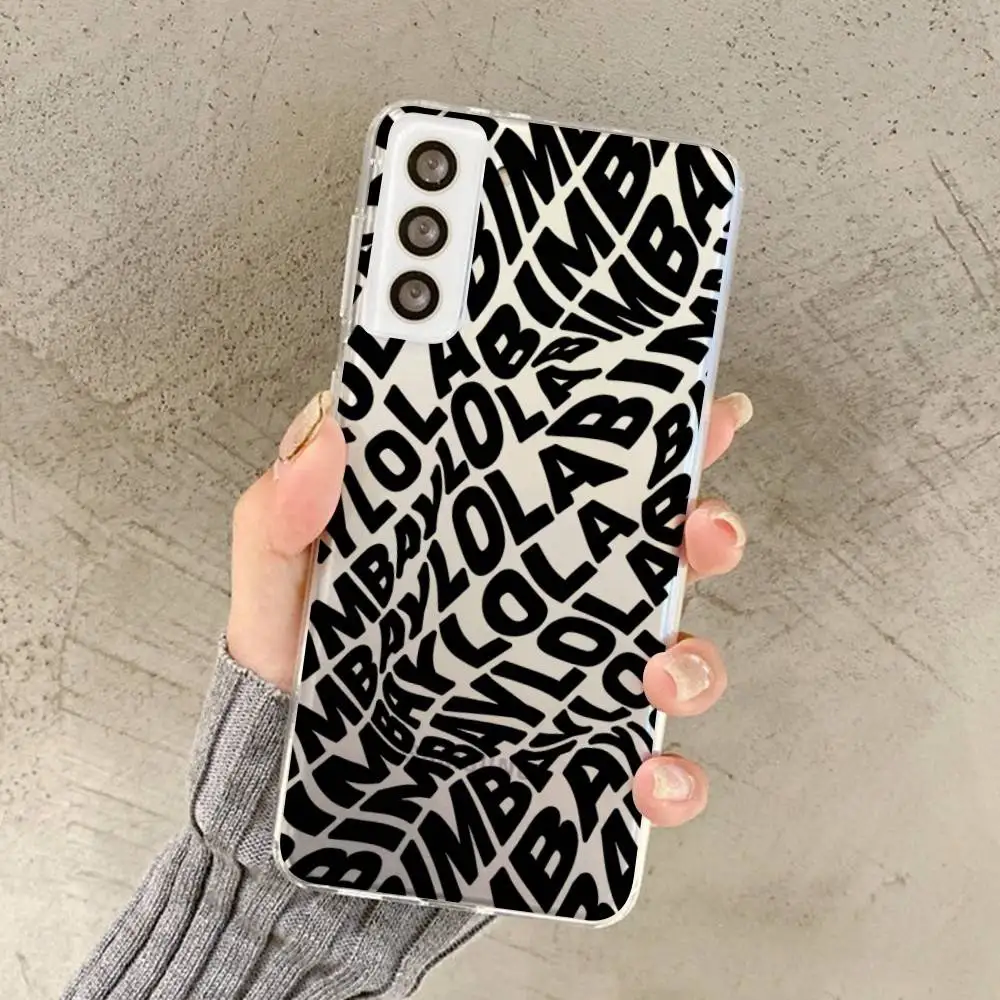 B-B-Bimbae & L-L-LolaeS حافظة لهاتف سامسونج جالاكسي S 20 30 21 22 23 24 A 30 50 71 72 31 32 51 70 73 ULTRA Plus حافظة شفافة