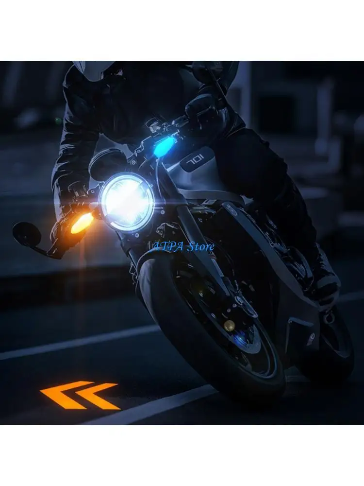 

U13C Replacement Turn Indicators Light Lamp Motorcycle Turn Signals Projector with Projections 27 Lighting Modes