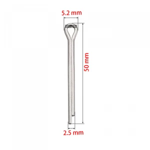 Stainless Steel Split Pins, PI, Yamaha, Honda, Mercury, Suzuki, Tohatsu, Outboard, 2.5x50mm, 316l, 10 pcs 8 Main Sales Peaks Suzuki Stern Motor - №4