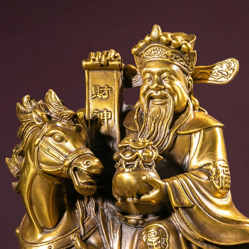 High quality solid brass God of Fortune customized home and office decorations