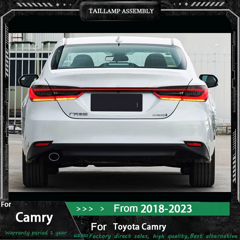 

Car Lights Through Tail Lamps Assembly For Toyota Camry 8th Gen 2018-2023 LED Rear Tail Lights DRL Startup Dynamic Light Brake