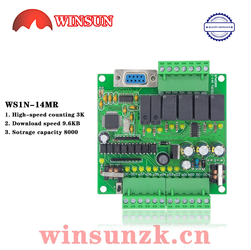 

High Efficiency FX1N-14MR -14MT -20MR -20MT -30MR -30MT Control board DC24V Power with Shell and Base