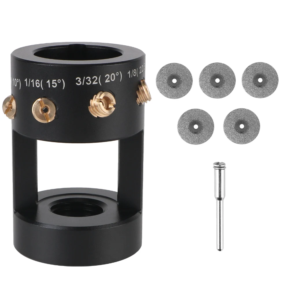 Tungsten Electrode Sharpener Grinder Head with Cut-Off Slots TIG Welding Tool Multi-Angle 0.04