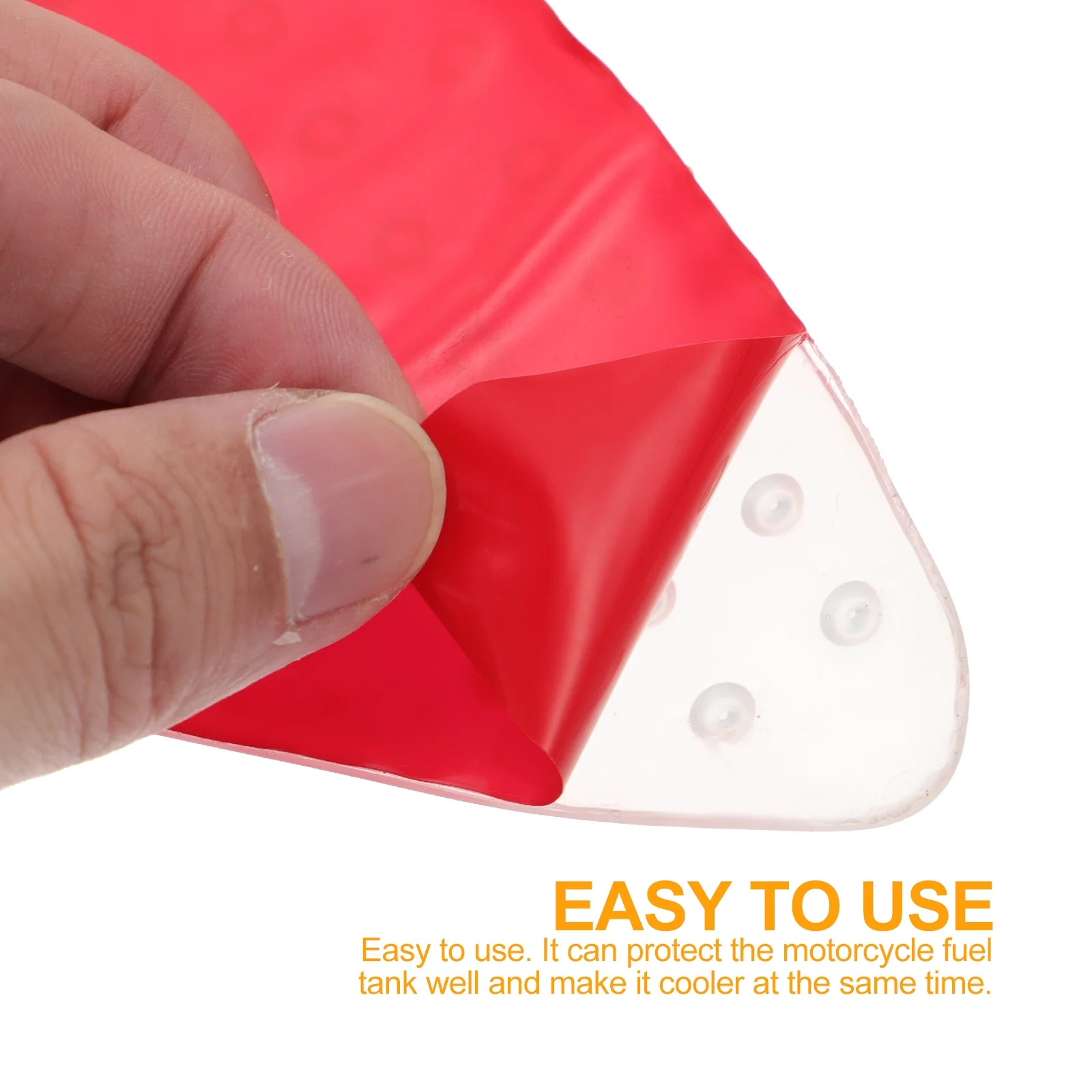 

1Pair Fuel Tank Nonslip Traction Pads Motorcycle Rubber Protector Sticker Durable Tank Cover Modified Sticker