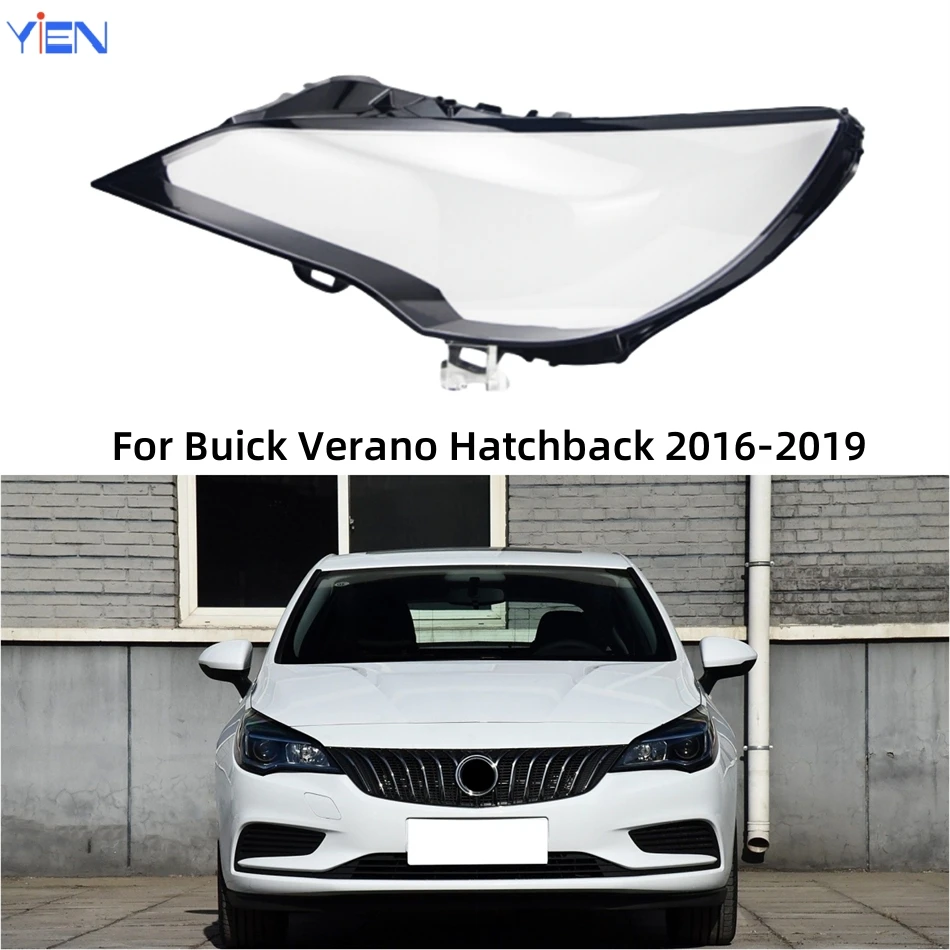 

Для Buick Verano Hatchback 2016 2017 2018 2019: Аксессуары для автомобиля, поликарбонатные, полностью прозрачные, глянцевые накладки на передние фары