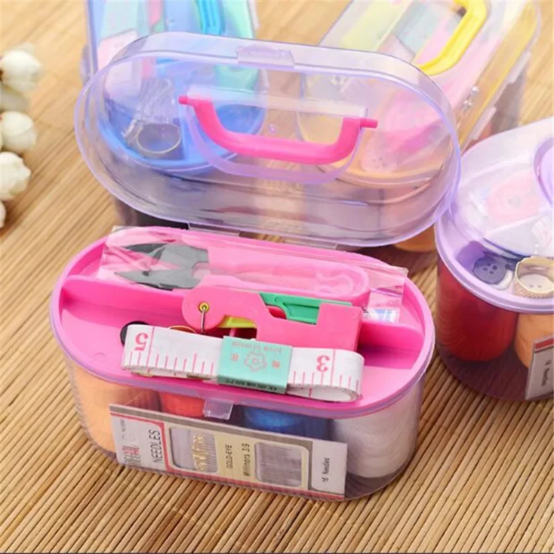 Large Sewing Box Set Household Portable 10 Piece Set Mini Tool Sewing Thread Multi-function Sewing Kit