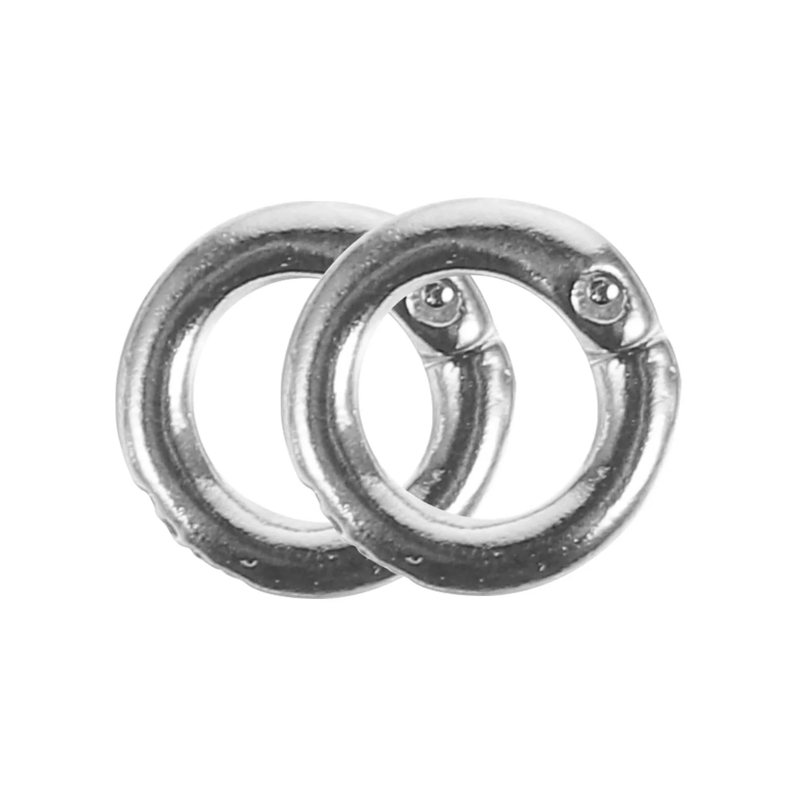 

2 Pcs Jewelry Connecting Ring Jump Rings Accessories Small Sterling Silver Making Supplies S925