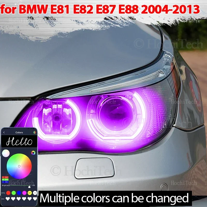 

Светодиодные кольцевые фары Angel Eyes с управлением через приложение, DTM Running Light DRL для BMW E60 E61 520i 525i 530i 540i 545i 550i M5 рестайлинг 2007-2010