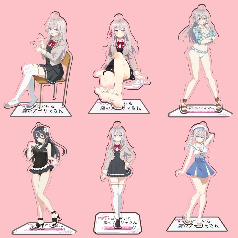 Anime Alya Sometimes Hides Her Feelings In Russian Acrylic Stand Mikhailovna Alisa Kujou Action Figure 15cm Desktop Stand Model