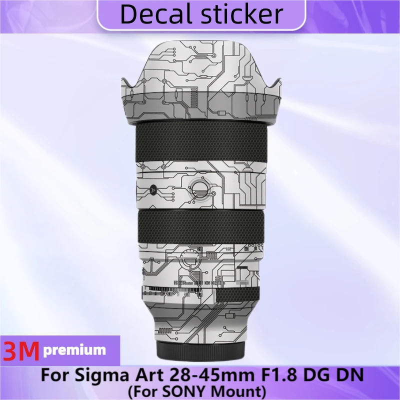 For Sigma Art 28-45mm F1.8 DG DN For SONY Mount Lens Sticker Protective Skin Decal Vinyl Wrap Film Anti-Scratch Protector Coat