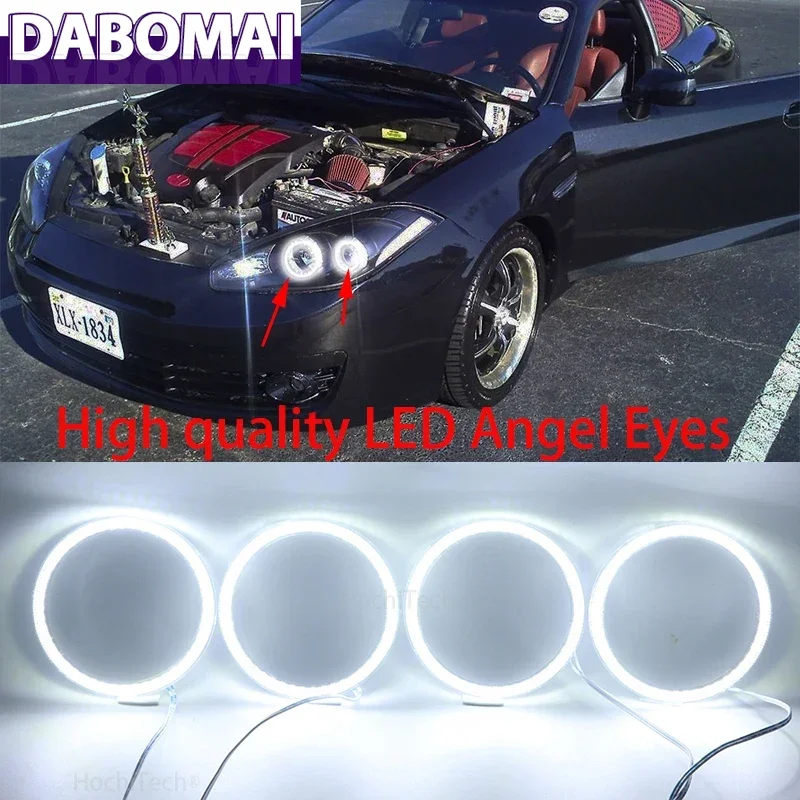 

Дневные ходовые огни DRL для Hyundai Tiburon GK FL2 2007 2008, супер яркий белый цвет 3528 SMD Led Angel Eyes Kit