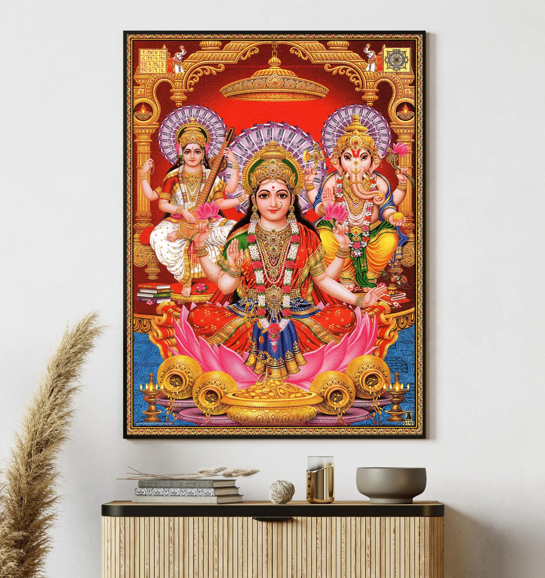 Retro Style Hindu Gods Like God Bahucharamata Mythological Art Poster Canvas Paintings Wall Art Pictures Home Decor