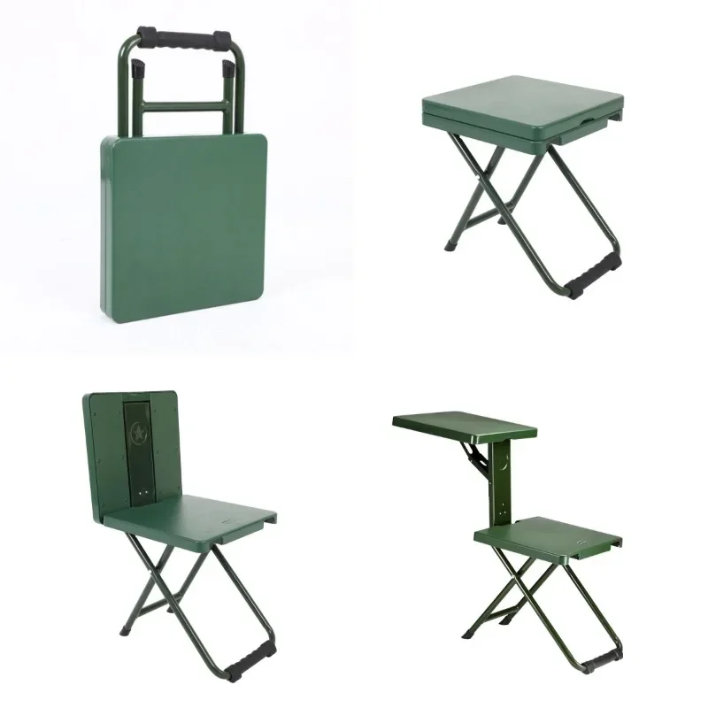 Field Folding Chair Multifunctional Learning Chair Soldier Bench Writing Portable Combat Training Chair Chair Outdoor Chair