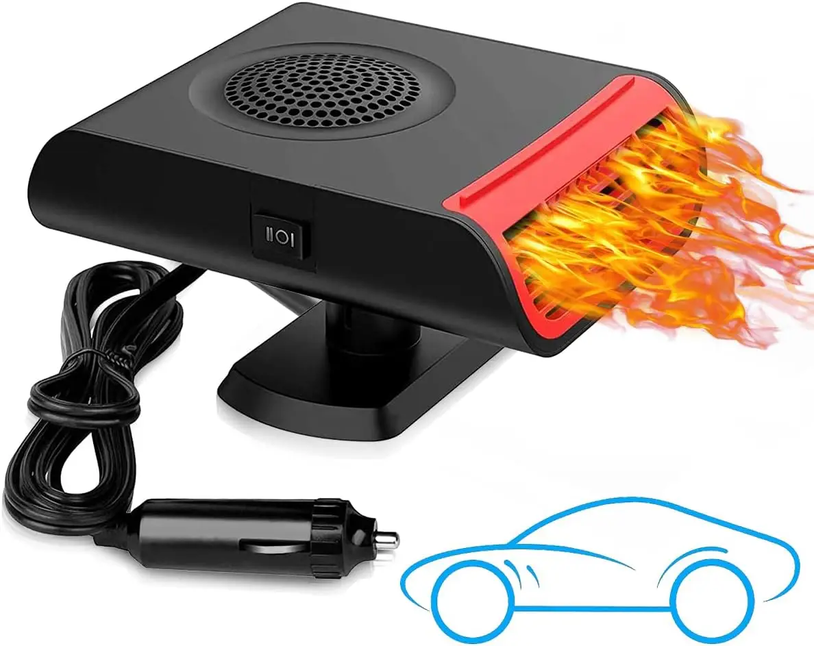 

Portable Car Heater 2-in-1 Heating/Cooling Defroster with Anti-Fog Plug-in for Windshield