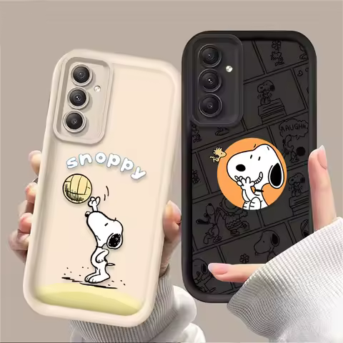 Lovely Cartoon S-Snoopy Case For Samsung Galaxy A52 A05 A05S A54 A34 A24 A14 A53 A33 A23 A13 A52S A32 A22 A12 A71 A51 A31 A50