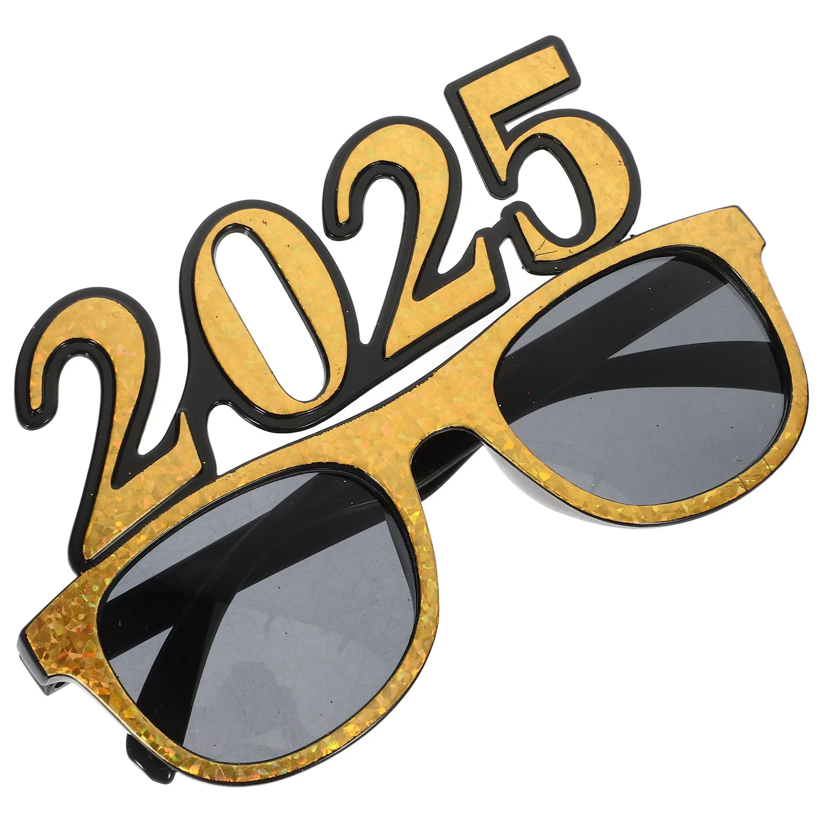 

2025 New Year Party Eyeglasses Square Frame Fun Photo Props For Party Decorations Stylish Plastic Eye Wear Costume