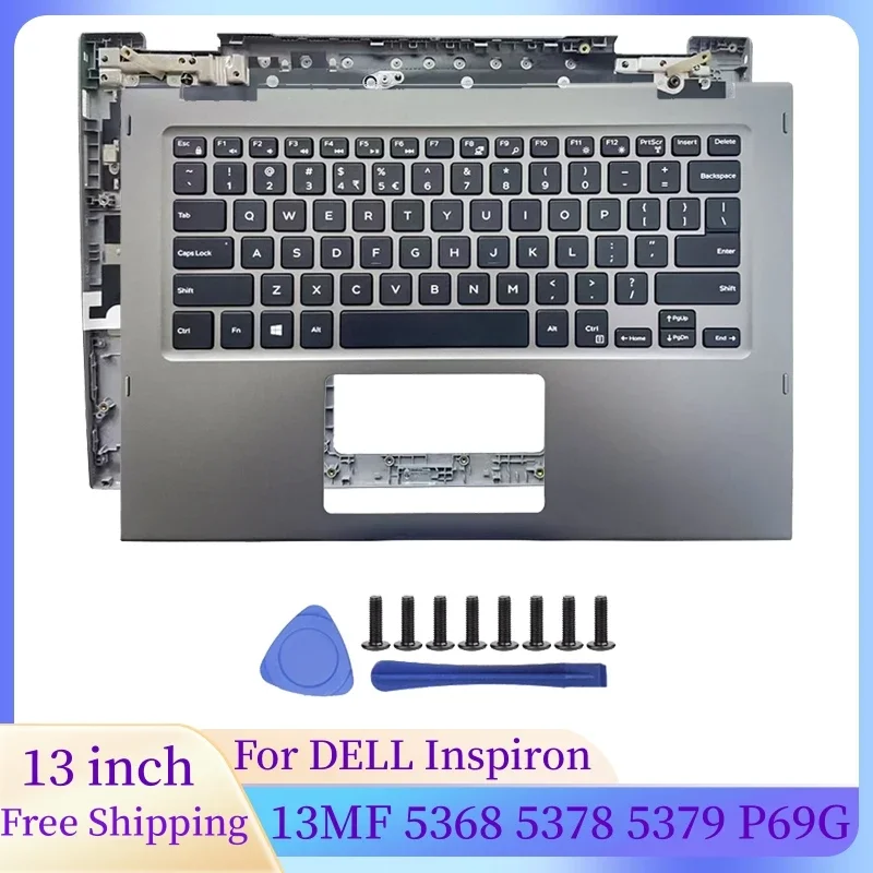 

NEW For DELL Inspiron 13MF 5368 5378 5379 P69G Notebook Palm rest Backlit keyboard Laptop Accessories Laptops Case