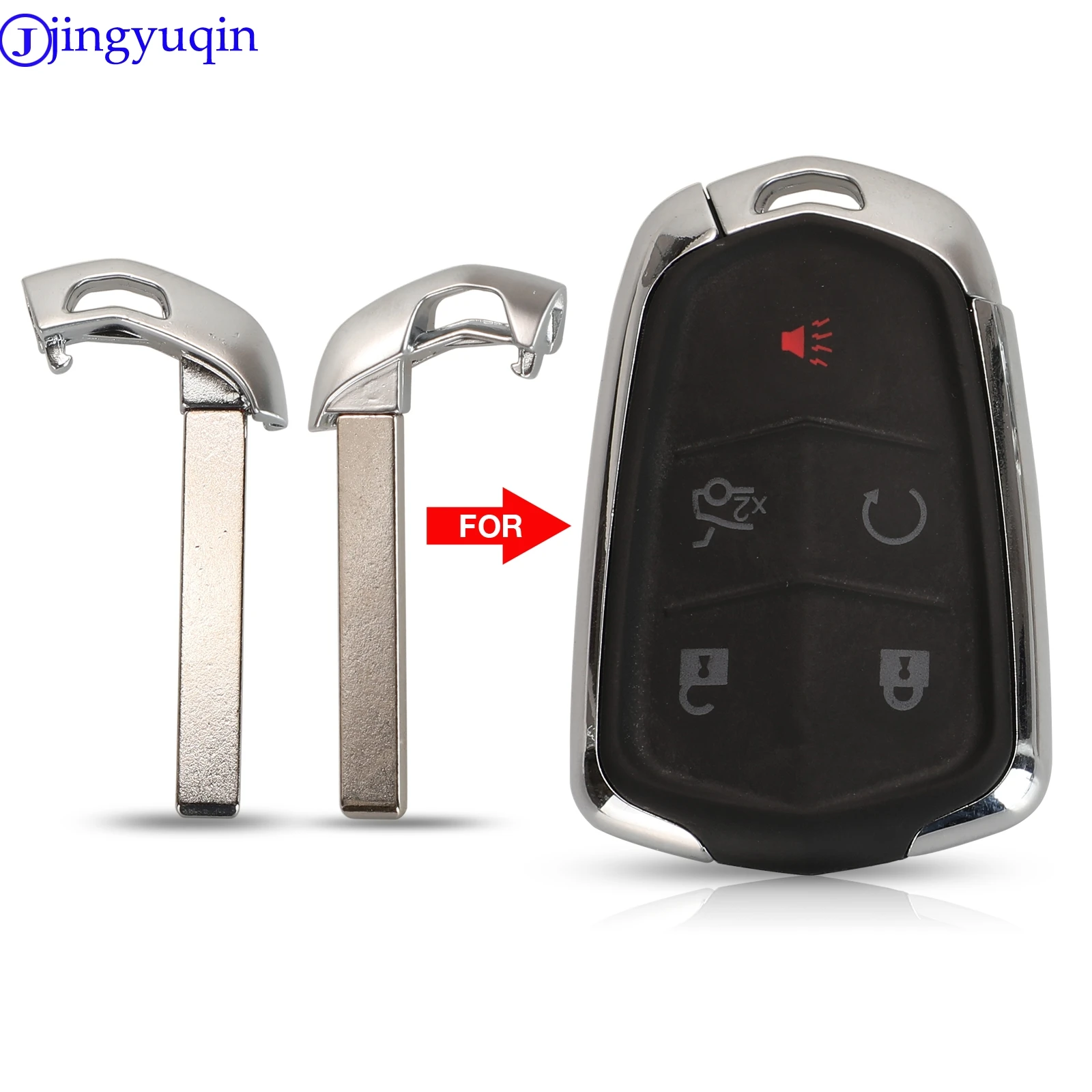 jingyuqin Smart Remote Car Key Blade for Cadillac Escalade ESV 2015 2016 2017 2018 2019