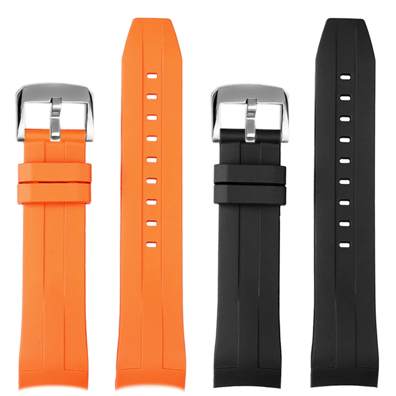 Dust-Free Watchband for Tissot Starfish Quartz Diving Watch T120417 Men\'s Rubber Silicone Watch Strap Accessories 22mm