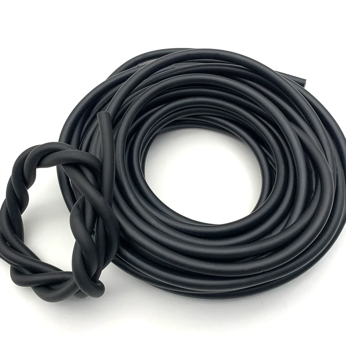 Black Natural Latex Hose ID1.6-6mm, High Elasticity Hose, Stretch and Aging Resistant Industrial Pneumatic Tool Connecting Pipe.